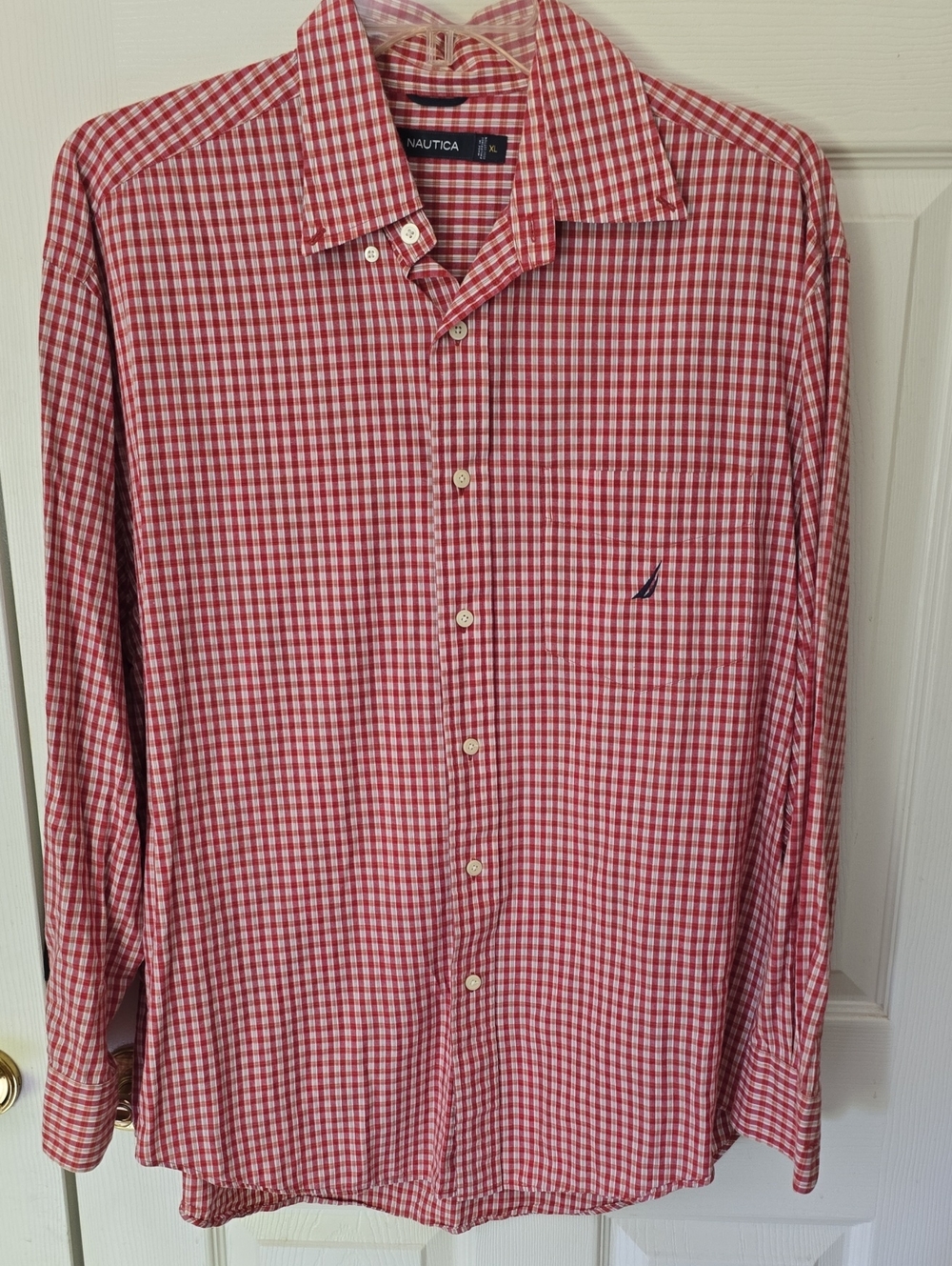 Nautica Checkered Button Down Shirt XL